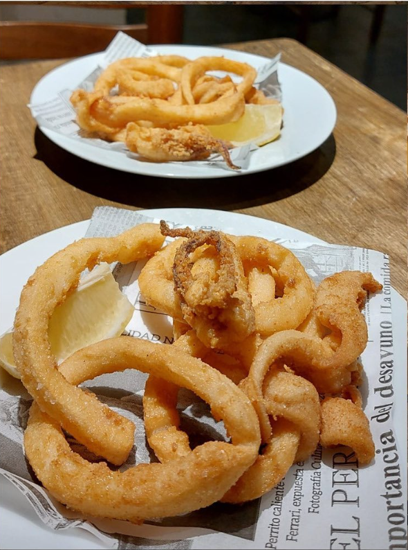 Plat de calamars de La Bodegueta